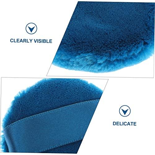 Ipetboom Ipetboom 4 Pcs Powder Puff Face Puff Body Puff Powder Container with Puff Sponge Puff Fluffy Powder Makeup Pads for Pressed Velour Powder Dispenser Makeup Puff Velvet Puffs Plush Blue