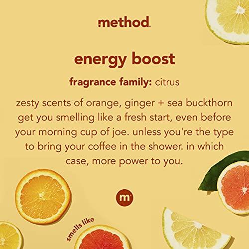 Method Method Body Wash, Energy Boost, 18 oz, 2 pack, Packaging May Vary
