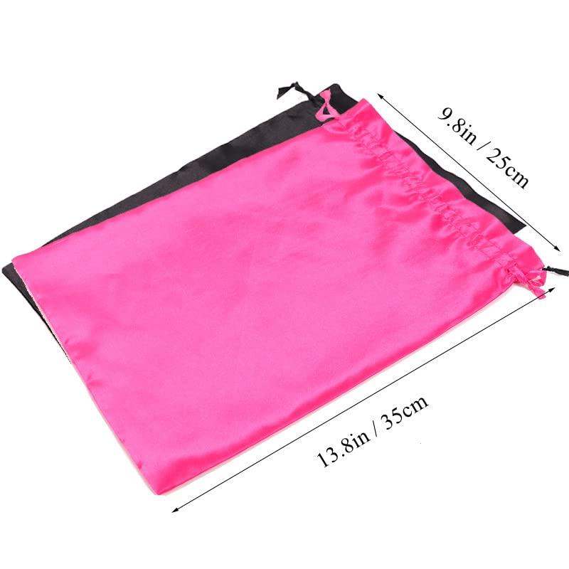 Boyiexin Boyiexin Customize Logo Wig Hair Extension Storage Bags, 20-50PCS Silk Satin Wig Bags With Drawstring Gift Hair Bundles Packaging Bag (Pack of 20, Purple)