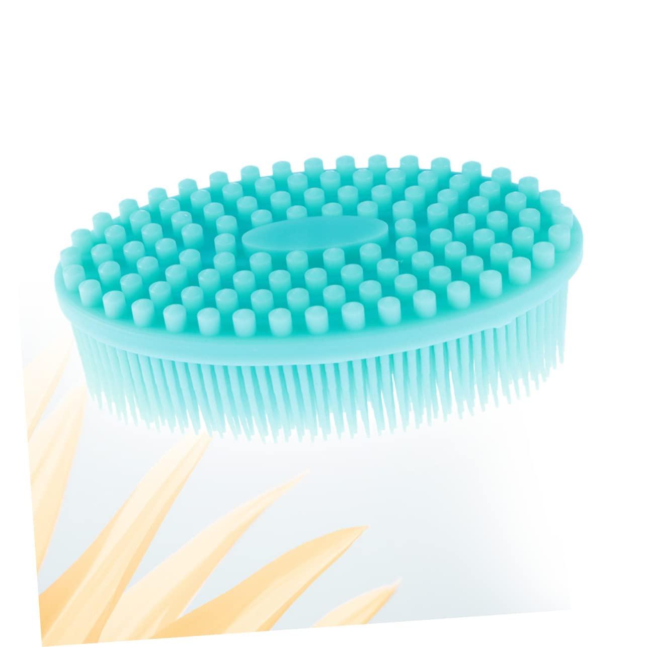 Housoutil Housoutil Bath Exfoliating Silicone Brush Silicone Back Brush Body Exfoliator Brush Massage Back Skin Scrub Brush Silicone Body Scrub Scrubber Silicone Body Tactile Brush Clean