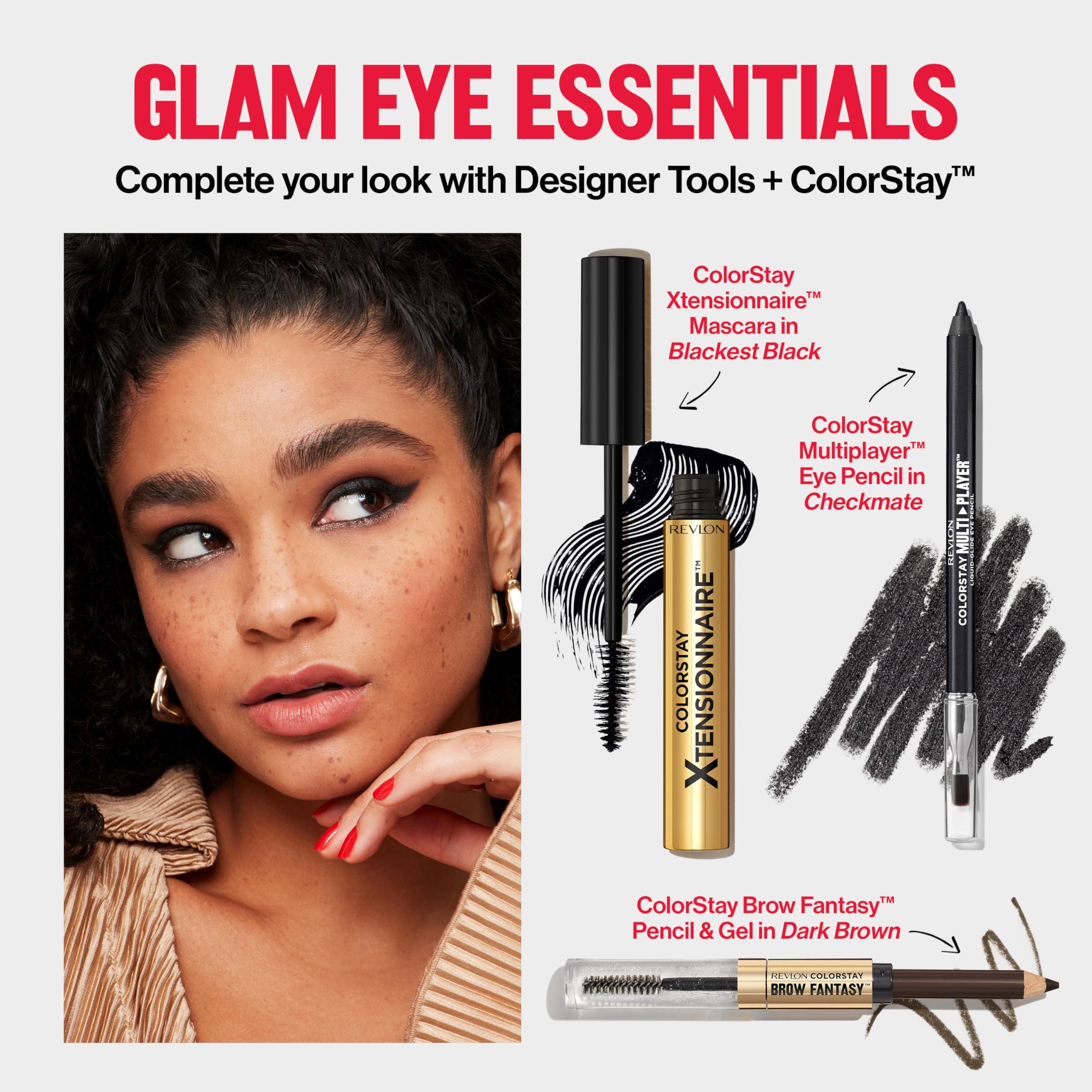 REVLON Revlon Designer Series Brow Set, Trimming and Shaping Eyebrow Kit with Scissors and Spoolie Brush, Easy to Use at Home or on The Go, 1 Count