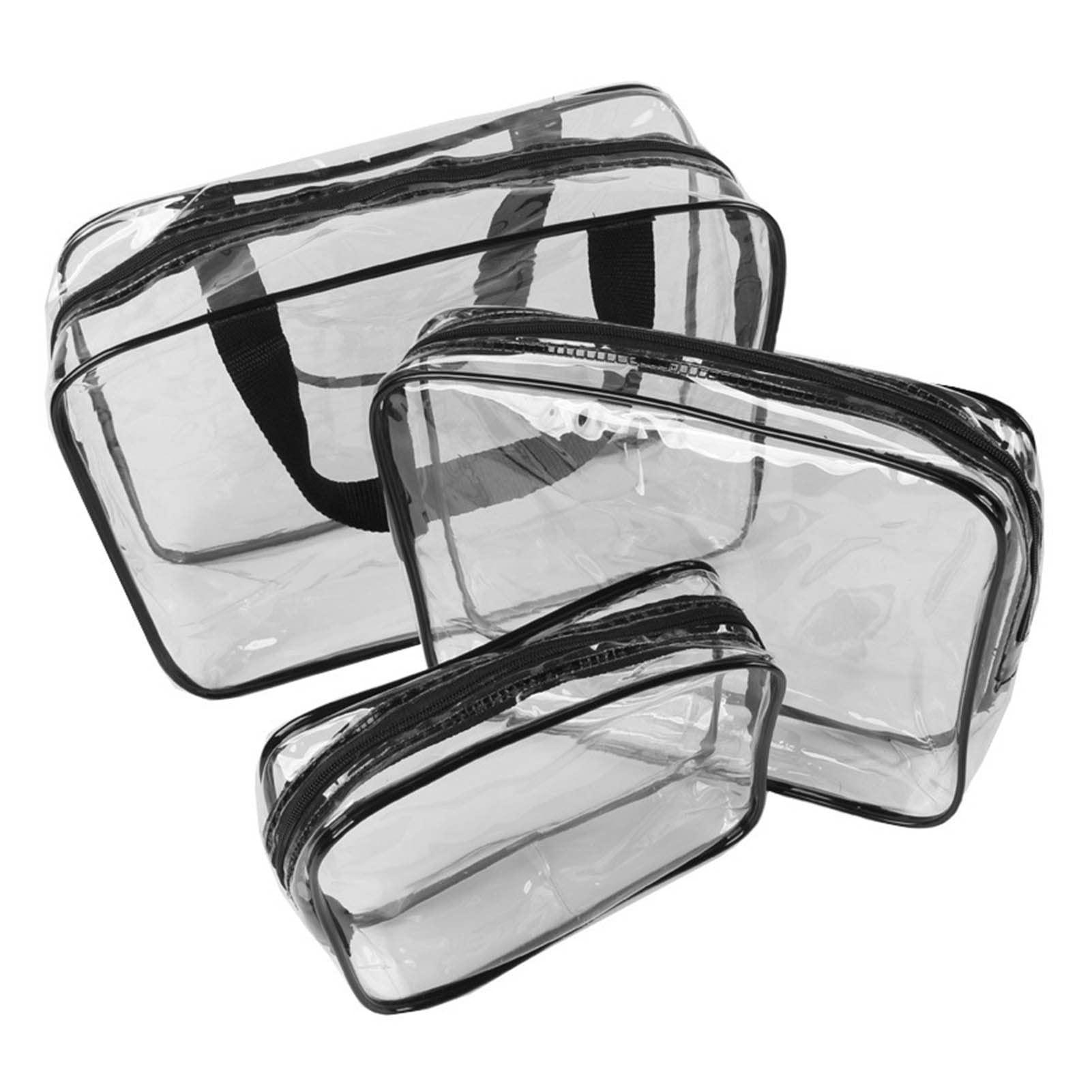LYBLY Clear Cosmetic Bag, Clear Cosmetics Bag Toiletry Bag PVC Transparent Waterproof Large Capacity Portable Makeup Bags Travel Storage Bag for Travel/474