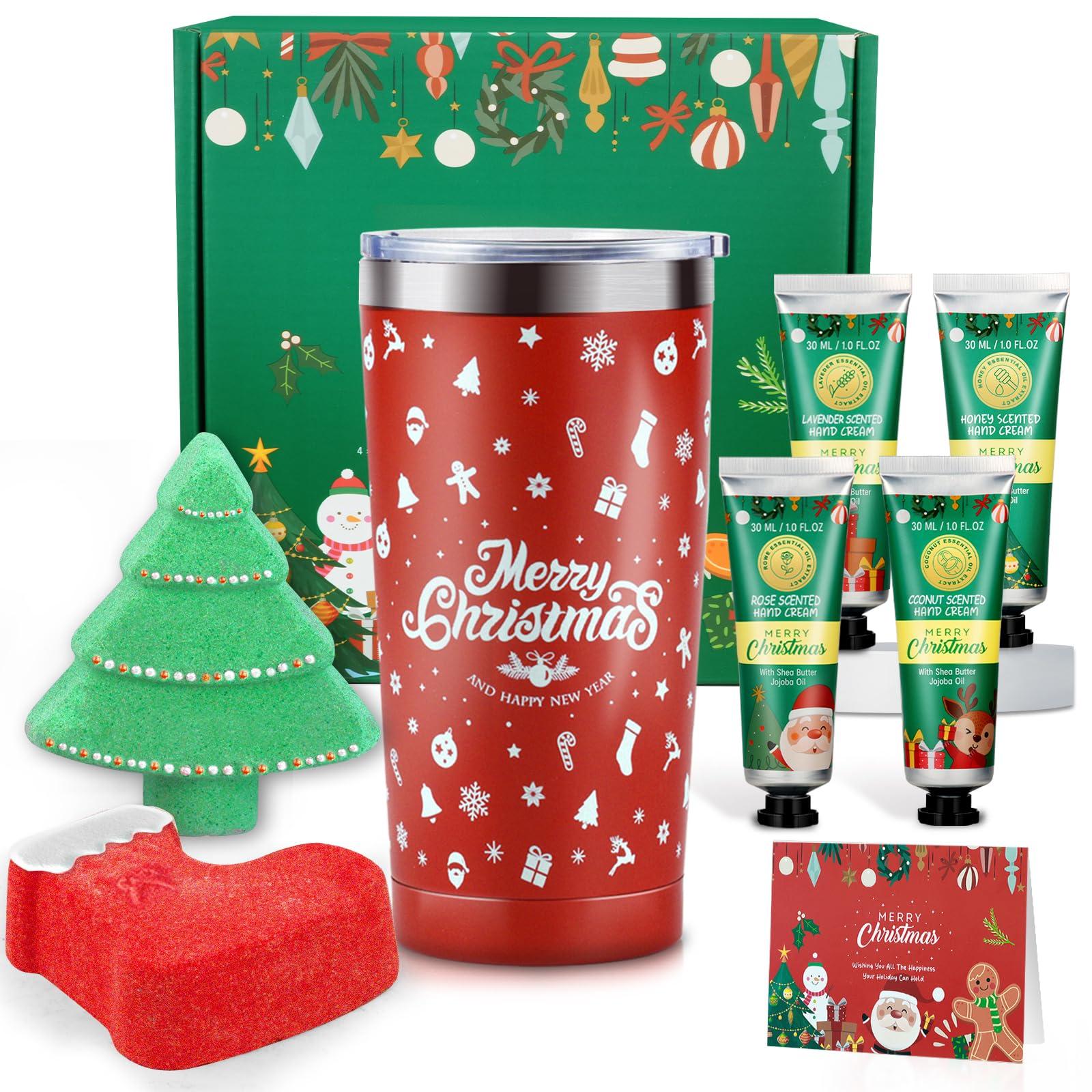 YUEONEWIN Gifts Set for Women - Christmas Basket Gift Set, Ideas Relaxing Spa Gift Basket Set for Women, Bath and Body Self Care Gift Set for Her, Mom, Wife, Girlfriend, Sister, Coworker, Teacher, Nurse