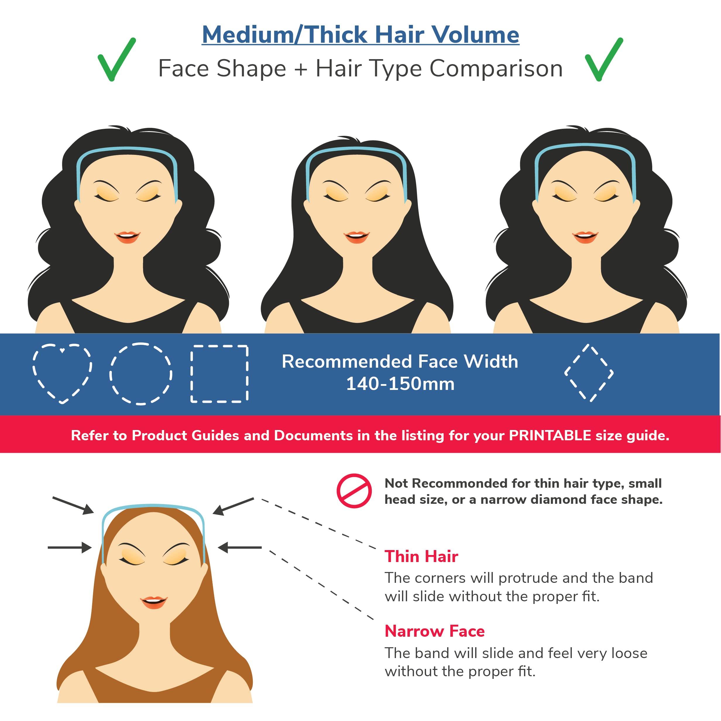 Zazzy Bandz Zazzy Bandz - Curly Thick Hair - Medium Headband - Hand-Wrapped Solids (Original, Red)