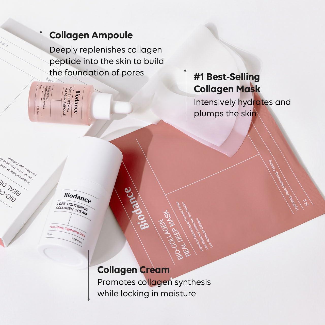 BIODANCE BIODANCE Collagen Trio: Bio-Collagen Real Deep Mask & Collagen Ampoule & Collagen Cream