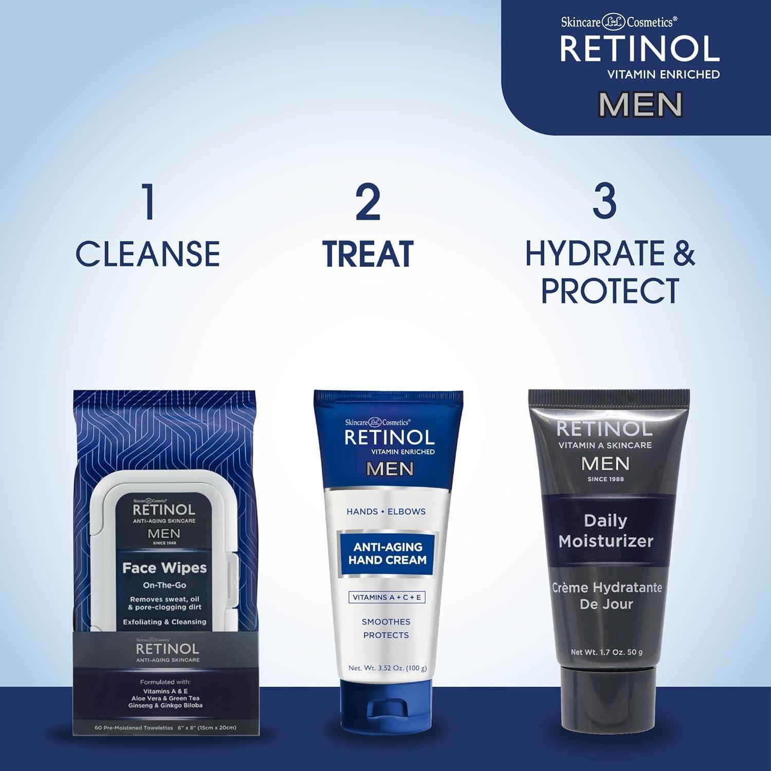 Retinol Retinol Anti-Aging Hand Cream The Original Brand For Younger Looking Hands Rich, Velvety Hand Cream Conditions & Protects Skin, Nails & Cuticles (Men\'s)