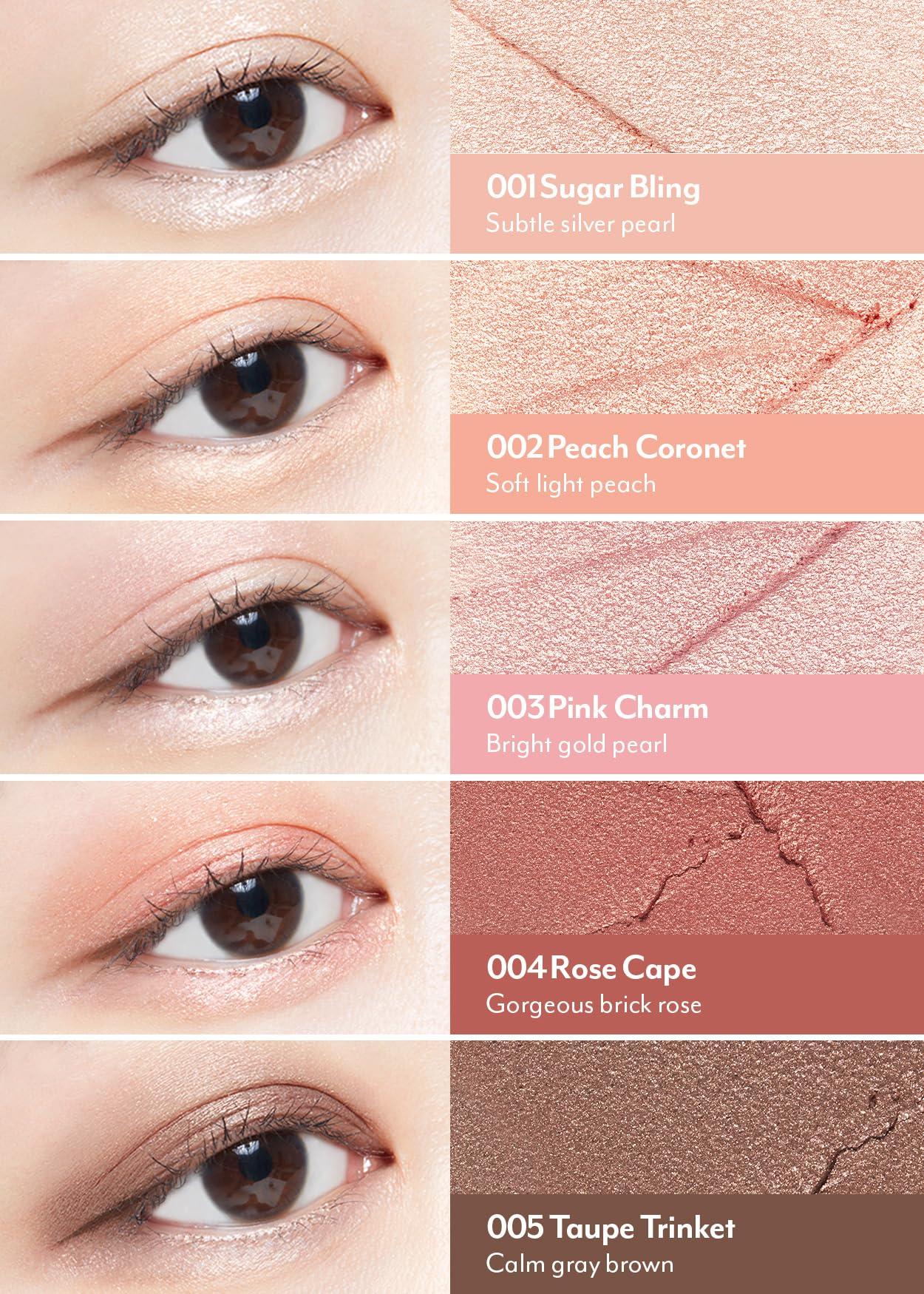 I\'M MEME I\'M MEME Eyeshadow Stick - I\'m Stick Shadow Shimmer 005 Taupe Trinket, 0.03 Oz + Palette - Afternoon Tea Contour Roasting Coffee, 0.4 Oz Bundle