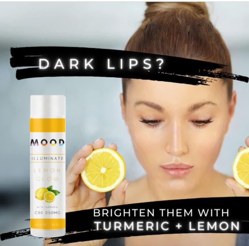 Generic MOOD Brightening Lip Balm SPF 30 with Manuka Honey | 20% Cocoa + Shea Butter | Lip balm for Dark Lips | Protects and Heals Sunburn (Lemon Turmeric)