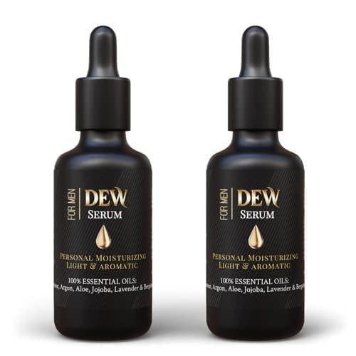 Dew Serum Dew Serum Penile Moisturizer Serum for Dry Skin - Dermatologist Approved - Essential Oils Help Relieve Soreness, Itching - Moisturizing Health Care Cream for Men (2 bottles).