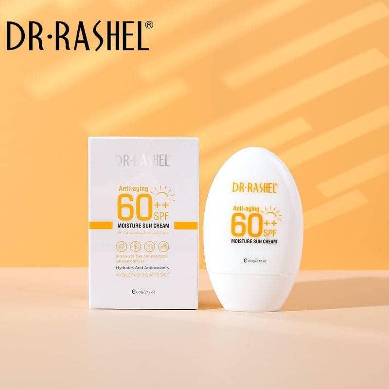 Dr.Rashel DR.RASHEL Dr Rashel Anti Aging 60++ SPF Moisture Sun Cream, Size 60g, 2.12 Oz (Pack Of 1)