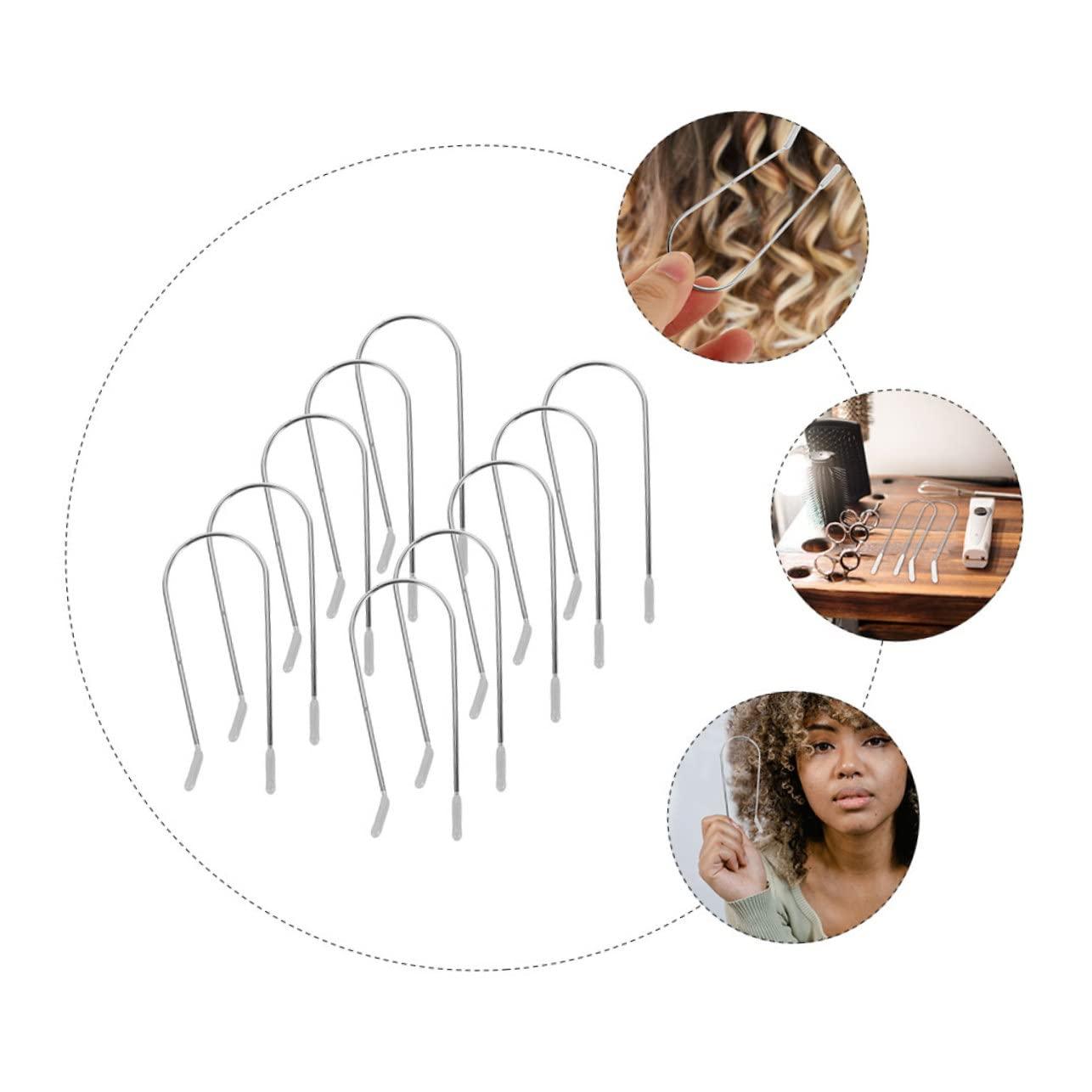 FRCOLOR FRCOLOR Hair Curler Clips 20 Pack Hot Roller Clips Roller Pins Hot Curler Securing Clamps for Hair Rolling Random Color