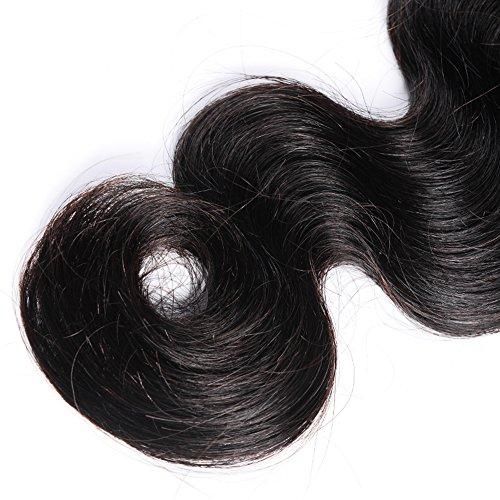Forawme Forawme Peruvian Virgin Hair Bundles with closures 4pcs Lot Body Wave 12 14 16 With 10 Inch Closure With Weaves Hair