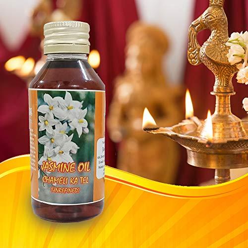 Jioo Organics Jioo Organics Chameli Oil for Hanuman Puja Chola Jasmine Oil Unrefined Hair and Skin Care (100 ml Each) -Pack of 2