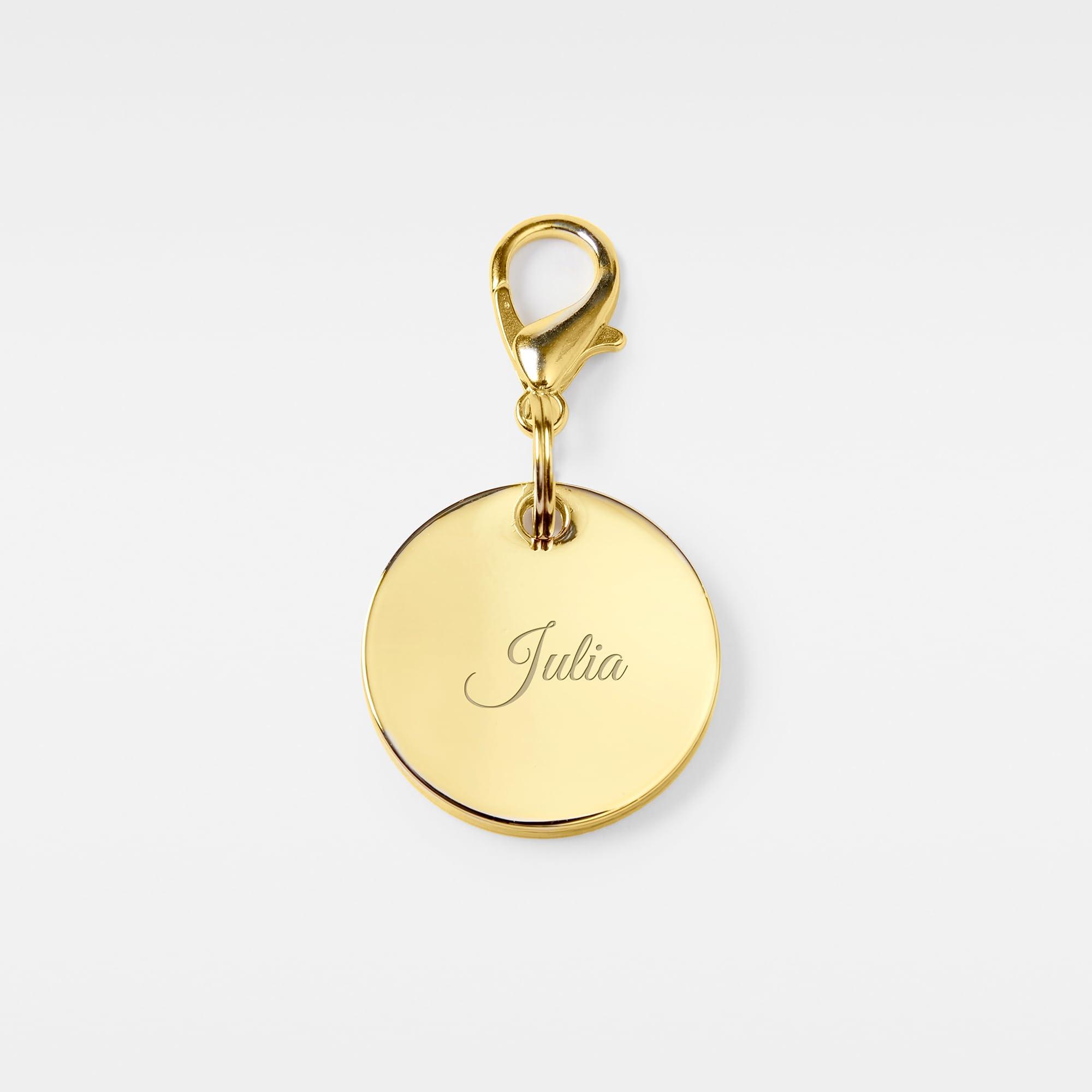 THINGS REMEMBERED THINGS REMEMBERED Engraved Black Leather Travel Jewelry Case with Charm (Free Customization)