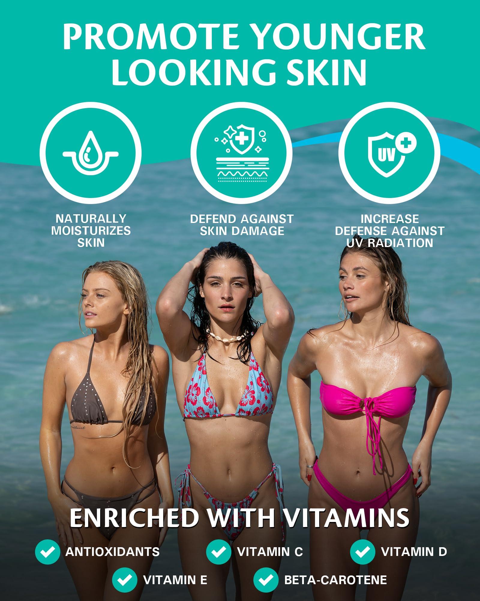 Caribbean Breeze Caribbean Breeze SPF 4 Dark Tanning Oil Intensifier, Tanning Accelerator Outdoor with Mango Lime Fragnance, Rich in Anti Oxidants, Beta-Carotene, and Pomegranate Extracts, 8.5 oz (250 ml)