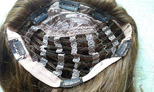 RemeeHi Remeehi 3/4 Half Wig 100% Indian Remy Human Hair Silky Straight Hair Weft Cap to Choose 18" 180g #18/613