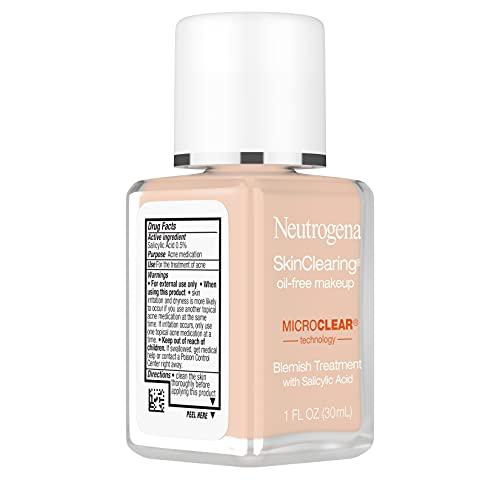 Neutrogena Neutrogena SkinClearing Oil-Free Makeup, Soft Beige 50 , 1 Fl. Oz (Pack of 1)