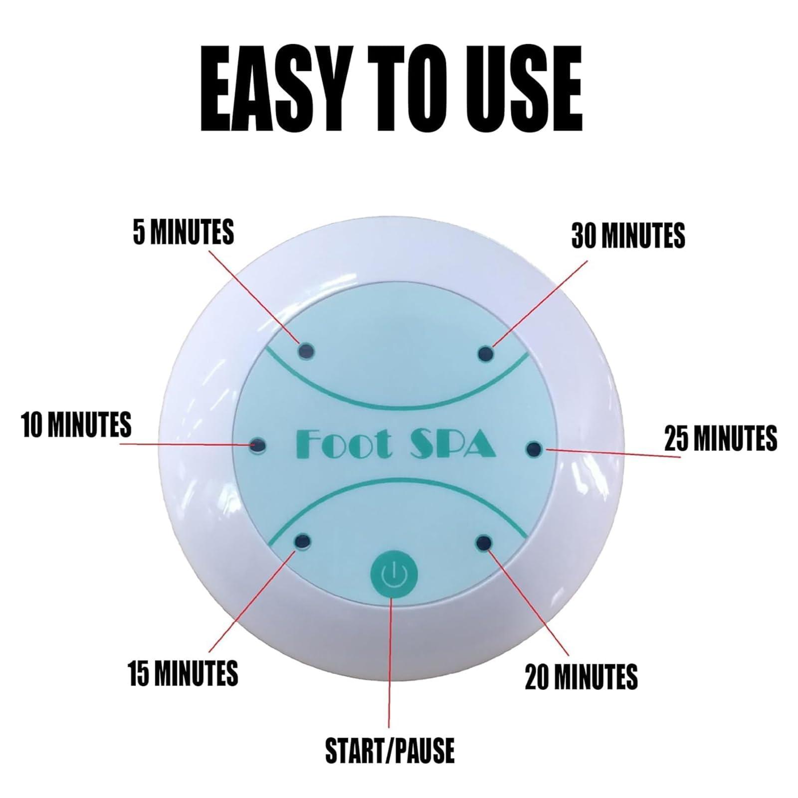 Qneicodess Ionic Foot Cleanse Ion Detox Foot Bath Machine, Foot Detox Spa Ion Cleanse Chi Machine for Home Use Beauty Club Salon, Regain Health & Vitality(Tub Not Include) (White)