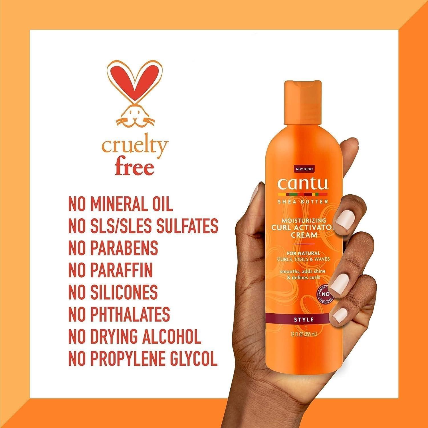 Cantu Cantu Shea Butter Moisturizing Curl Activator Cream for Unisex - 12 oz Cream