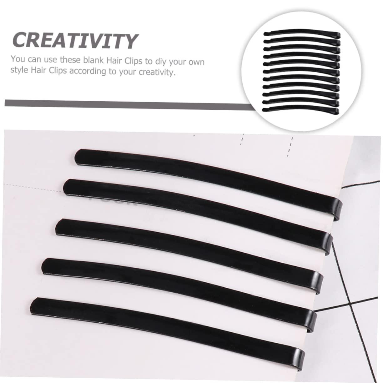 NOLITOY NOLITOY 100 Pcs Side Clip Hair Clip Black Hair Pin Rhinestone Hair Barrettes Fancy Hair Clips Hair Accessory Materials Roller Letter Hair Pins Accessories Black Slides Chiffon Bridal Metal