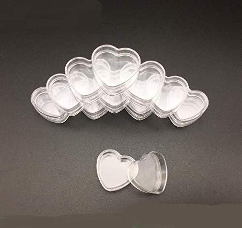 WOIWO WOIWO 20PCS 4g Heart - Shaped Face Cream Box, Cosmetic Packaging Cream Bottles, Sample Boxes.