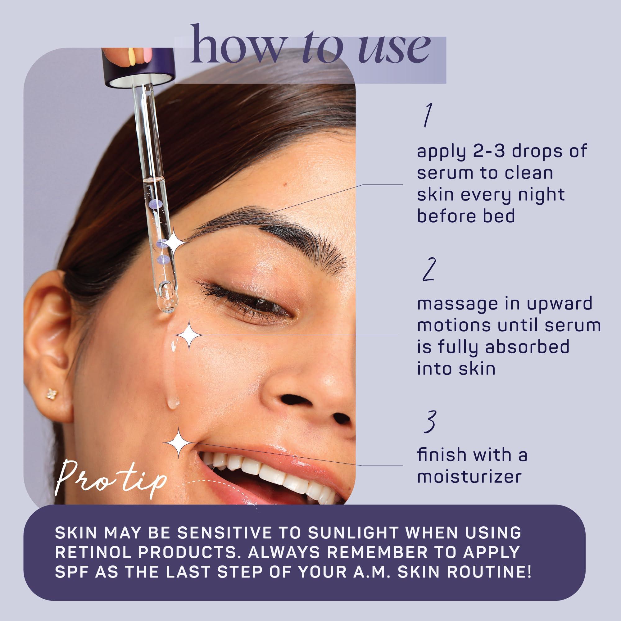 SpaLife Spa Life Face Serum: REPAIR Retinol Night Serum 100 ml (3.7 oz) Smoothing, Resurfacing, Gently Exfoliating - Targets Fine Lines, Texture, Dark Spots - Boosts Cellular Turnover & Clearer Skin