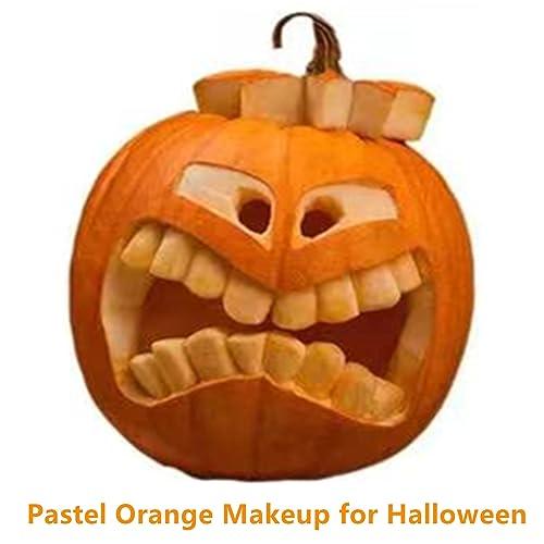 Go Ho Go Ho Pastel Orange Body Paint Washable(2.37 oz,70 ml),Water Based Cream Pastel Orange Face Body Paint for SFX Cosplay Costumes Festivals Halloween Makeup