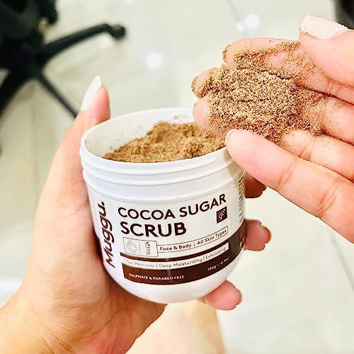 Generic Skincare Cocoa Sugar Exfoliating Body Scrub with Coffee and Cocoa Butter | D Tan Body Scrub for Men and Women | Coffee Body Scrub | De Tan Removal - 180gm