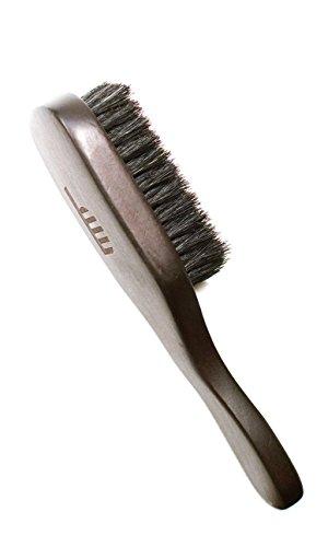 BRUSHYOURBEARDIN (TM) Beard Brush - Premium - 100% Boar Bristle - For the Modern Gentleman - Stained Hard Wood - Laser Etched Logo - Ergonomic Handle - Magnetic Carrying Case - Full or Patchy Facial Hair (Brush)