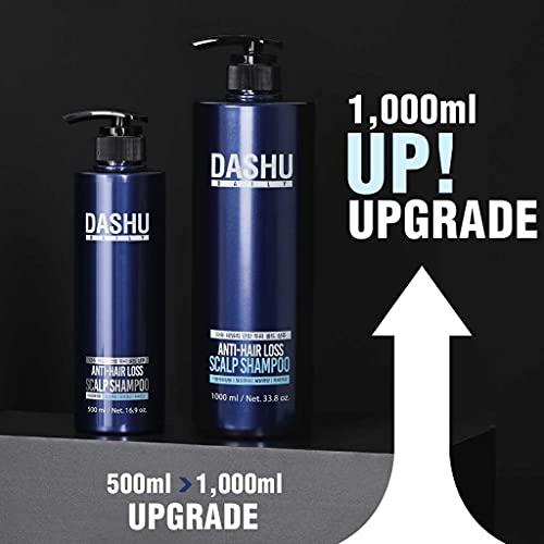 DASHU DASHU Daily Anti-Hair Loss Scalp Shampoo 33.8fl oz - Herbal Premium Shampoo, Repairs Hair Follicles, Prevent Hair Loss with Silk Ingredients