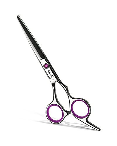ULG Hair Cutting Scissors Thinning Shears Kit ULG Professional Barber Hairdressing Texturizing Salon Razor Edge Scissor Japanese Stainless Steel 6.5 inch