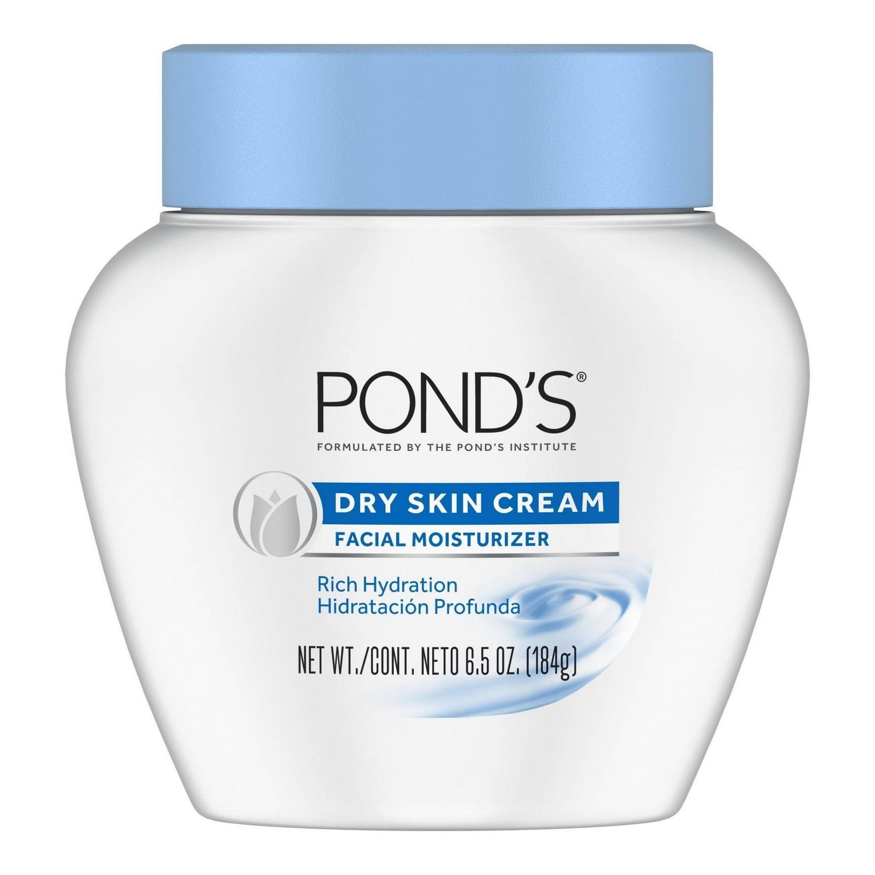 Pond's Ponds Dry Skin Cream 6.5 Ounce Jar (192ml) (2 Pack)