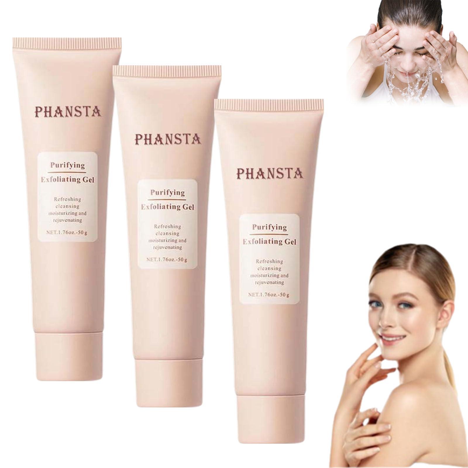 Generic Generic Phansta Exfoliating Gel, Phansta Purifying Exfoliating Gel,Exfoliating Face Scrub, Gentle Exfoliating Scrub for Face and Body (3 PCS)
