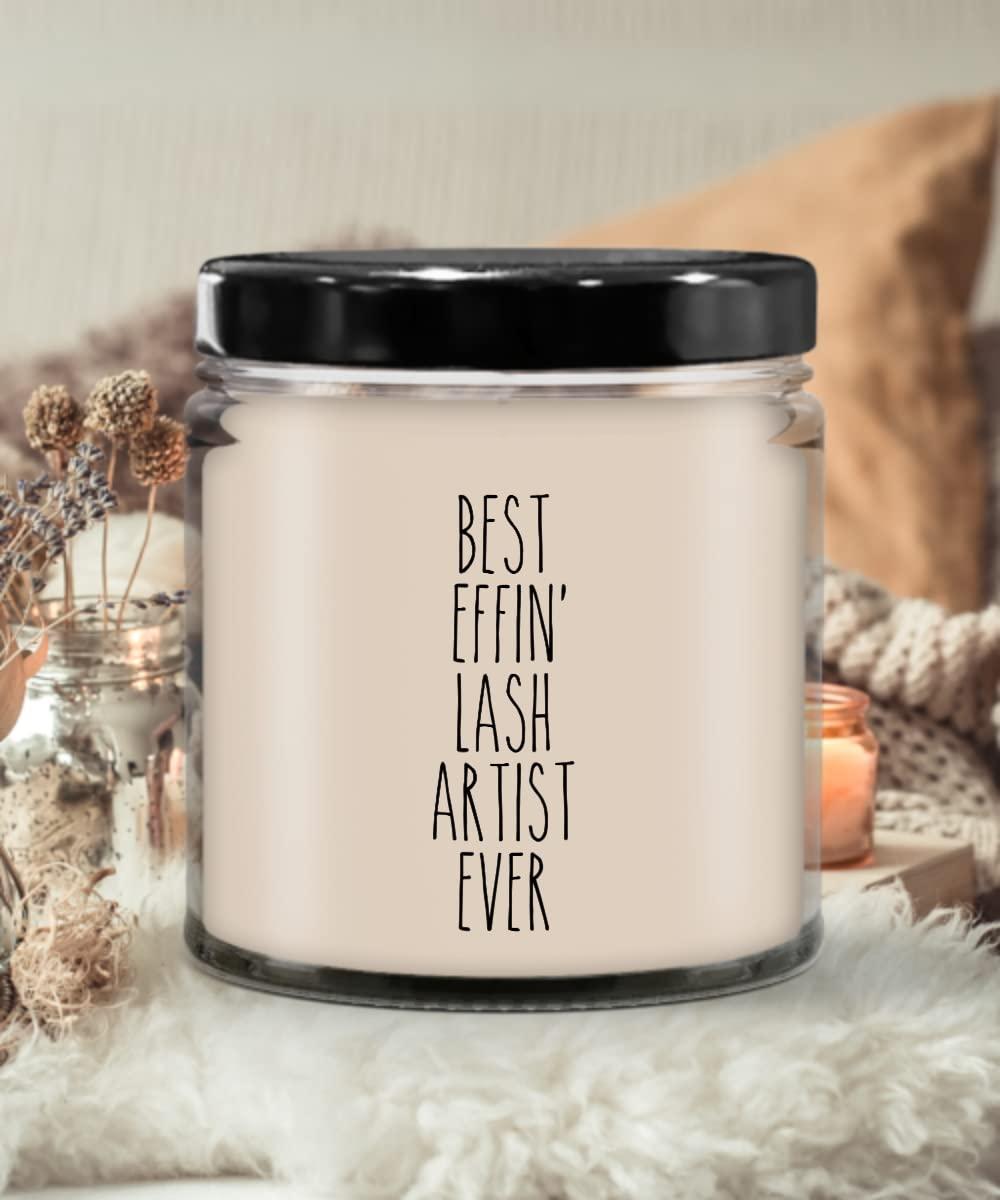Cute But Rude Cute But Rude Gift for Lash Artist Best Effin' Lash Artist Ever Candle 9oz Vanilla Scented Soy Wax Blend Candles Funny Coworker Gifts