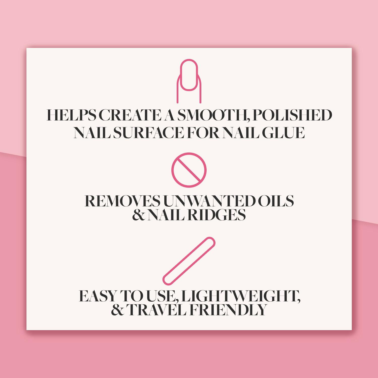 Glamnetic Glamnetic 7-in-1 Nail Buffer | All-in-One, 7 Step Nail Buffing Block for Filing, Shaping, Smoothing & Polishing | Lightweight & Easy to Use | EVA & Sandpaper Nail File Buffer