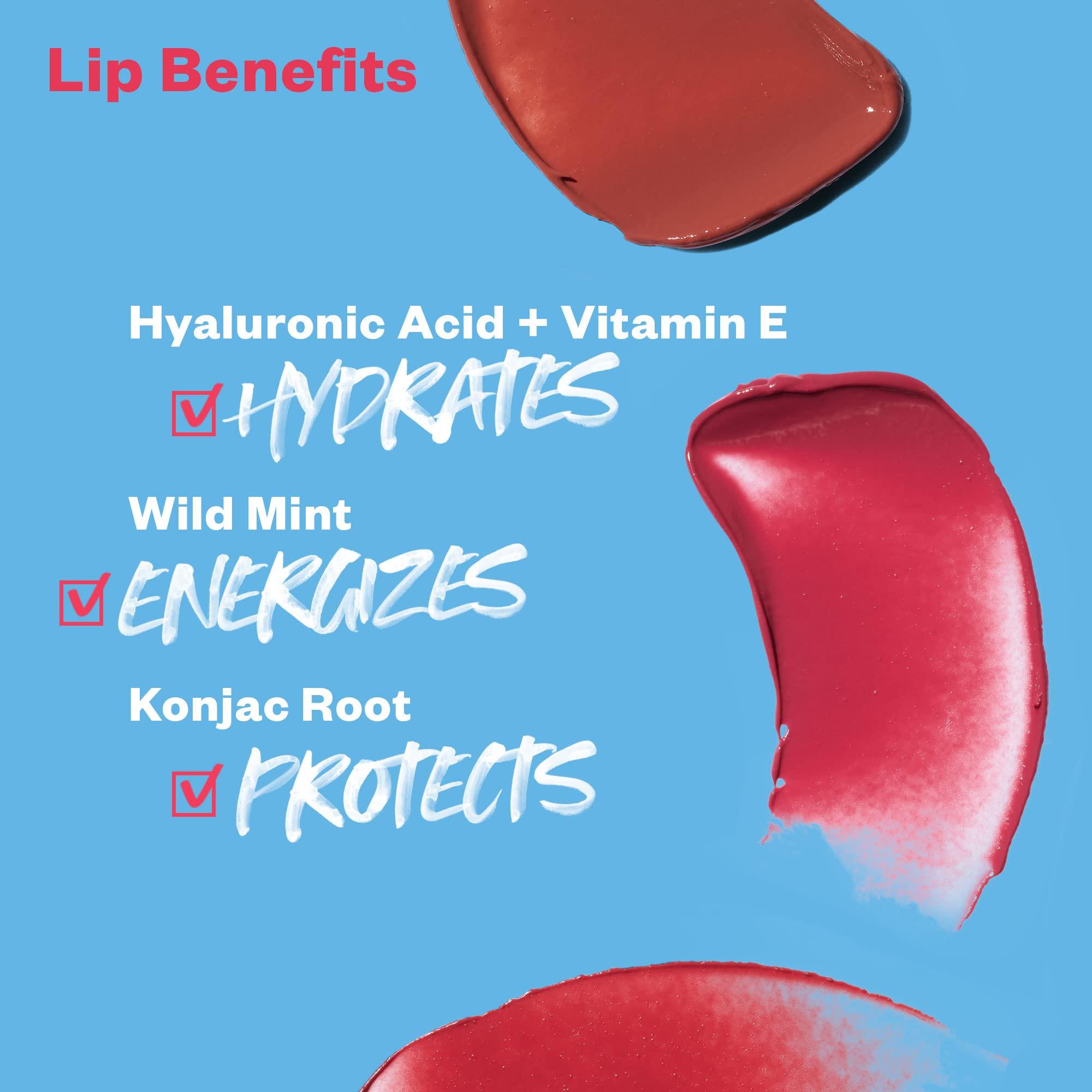 Kosas Kosas Lipfuel Hyaluronic Active Sport Lip Balm - Hydrates, Energizes and Protects - Natural Lip Treatment and Care (Baseline)