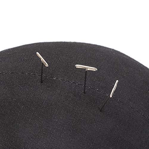 GEXWORLDWIDE GEX 20"-24" Canvas Cork Wig Block Mannequin Head for Wig Making Drying Styling Display with Table C Clamp Stand Holder (Black 22.5")