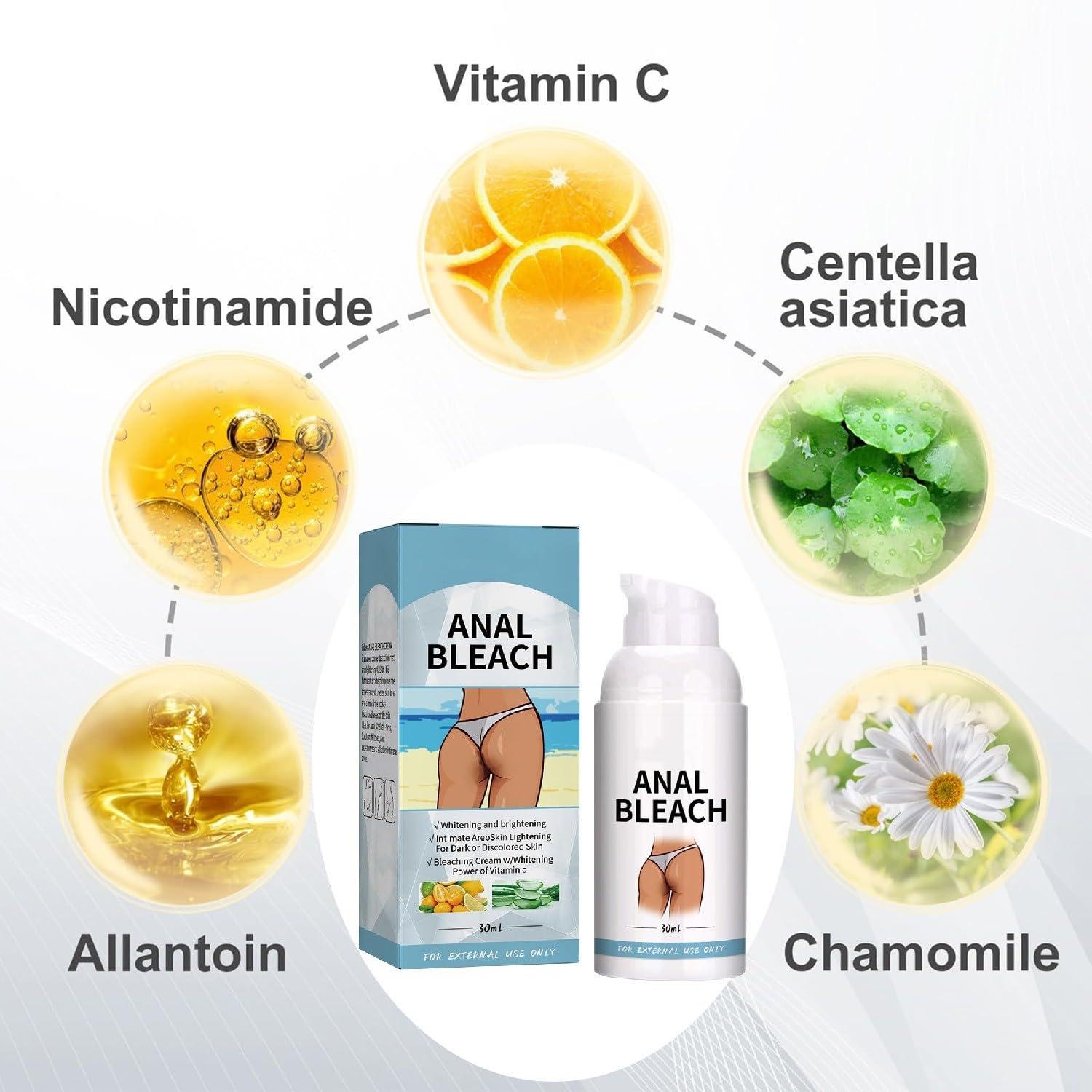 BEROZA BEROZA Crema para Aclarar las Axilas y Partes Intimas, Para Piel Entrepierna, Manchas Codos, Piernas Zonas, ntimas Cara Axilas 30G