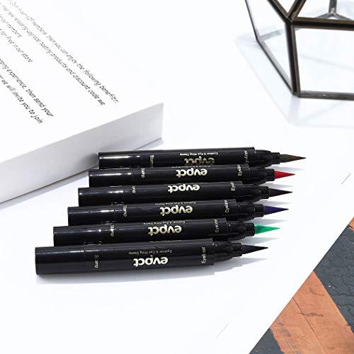 Edanta Edanta Matte Eyeliner Stamp Highly Pigmented Eye Liner Waterproof Sweatproof Eyeliners Long Lasting Sparkling Eyes Makeup for Party Cosplay Prom Pack of 1 (Z-Blue)