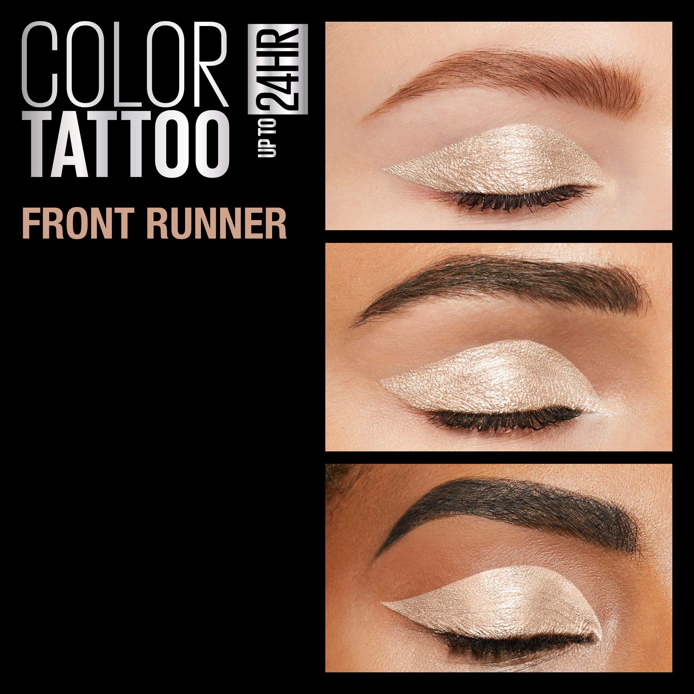 Maybelline New York Maybelline New York Color Tattoo 24 Hour Longwear Cream Eyeshadow Makeup, Front Runner, 1 Count