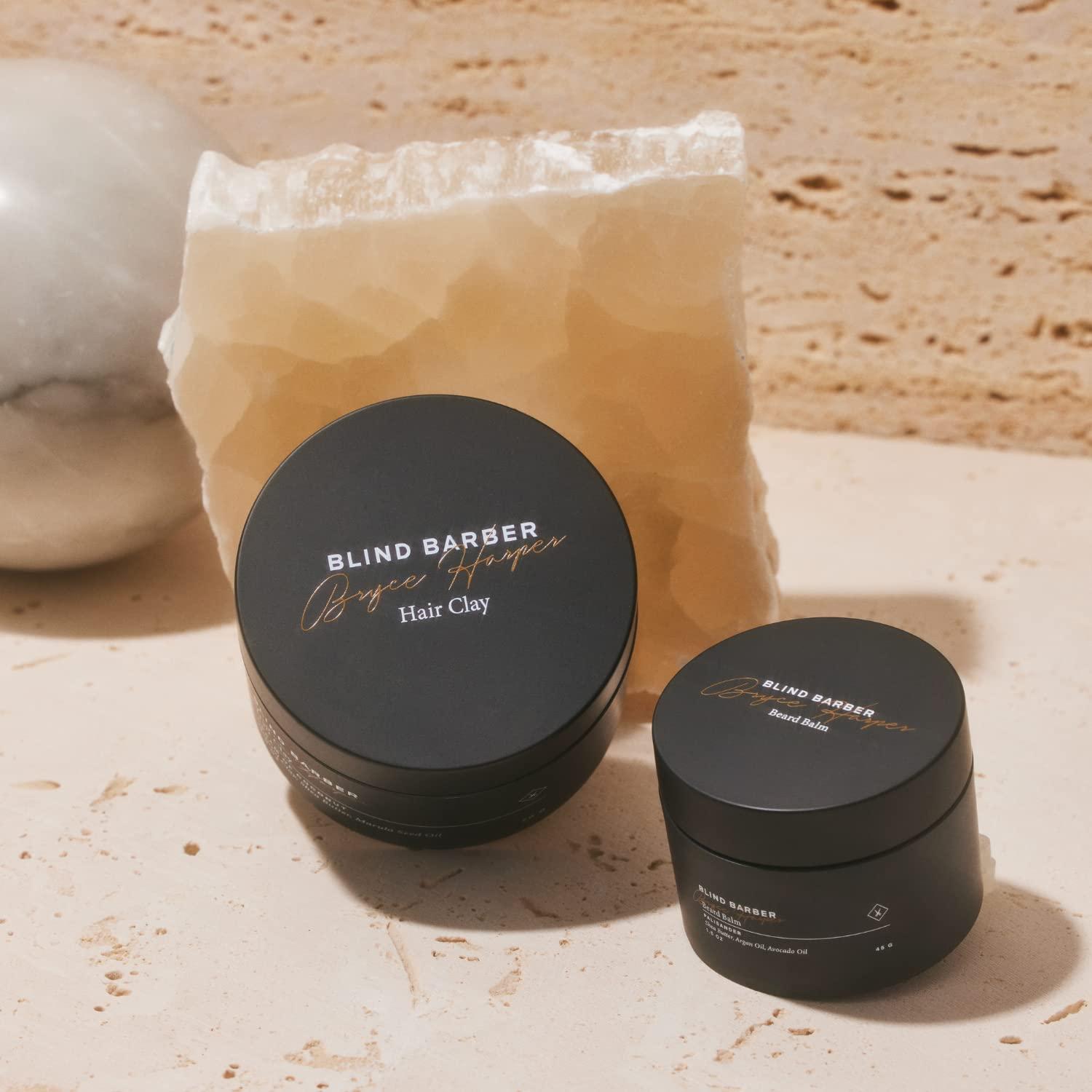 Blind Barber Blind Barber Bryce Harper Hair Clay for Men - Matte Water-Based Styling Product for Volume and Medium to Strong Hold (2.5 Oz)