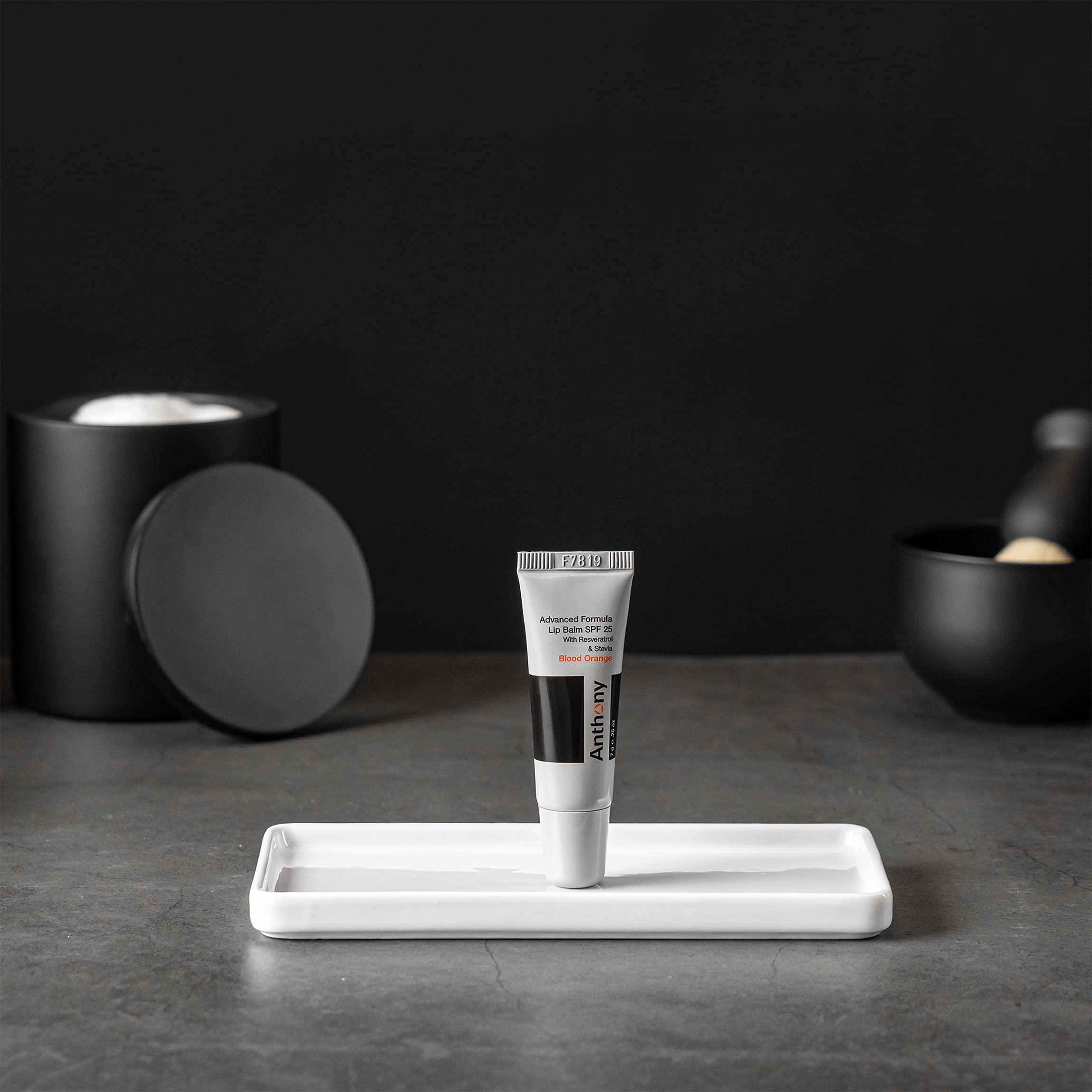 Anthony Anthony SPF 25 Lip Balm with Sunscreen, Blood Orange Flavor, Green Tea Extract, Shea Butter and Vitamin E, Moisturizing Repair Treatment for Chapped and Dry Lips, Protects and Hydrates Lips, 0.25 Oz