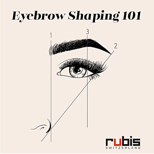 Rubis Rubis Ion-Coated Stainless Steel Pointed Tweezers for Precise Eyebrows and Hair Removal, 4K002-9.5,Rubis Switzerland Swiss Made World Renowned Precision