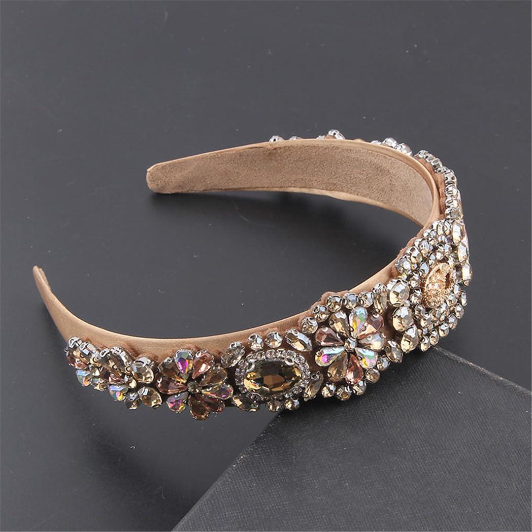 Rfmfkkg Rfmfkkg Women Crystal Tiara Hairdband Baroque Rhinestone Diamante Headband Party Wedding Hair Accessories 28