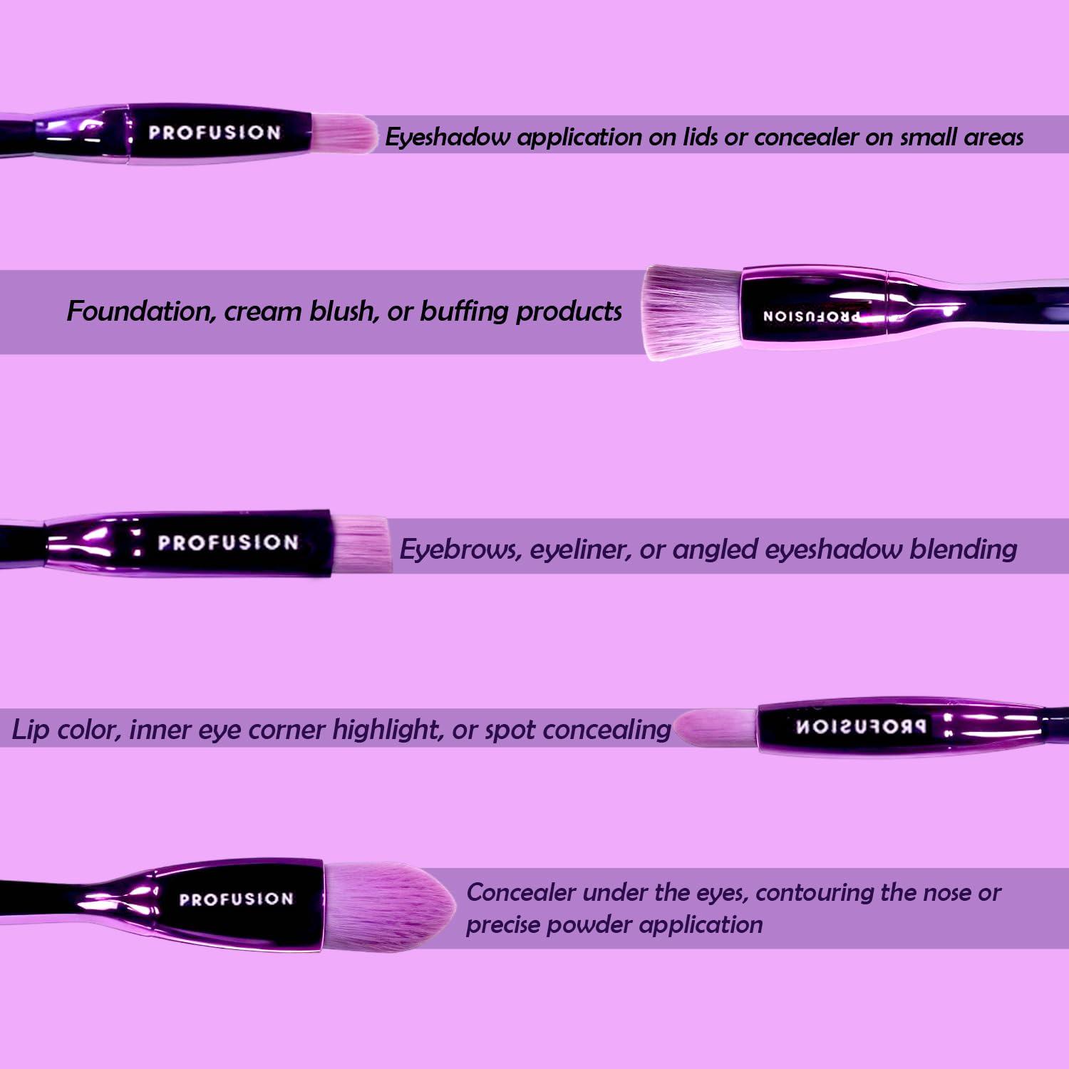 Profusion Cosmetics Profusion Cosmetics Sea Witch Eye and Face Brush Set is Your Key to Mesmerizing Looks, Exploring Beauty Improvement, and Flawless Look for Stunning Makeup