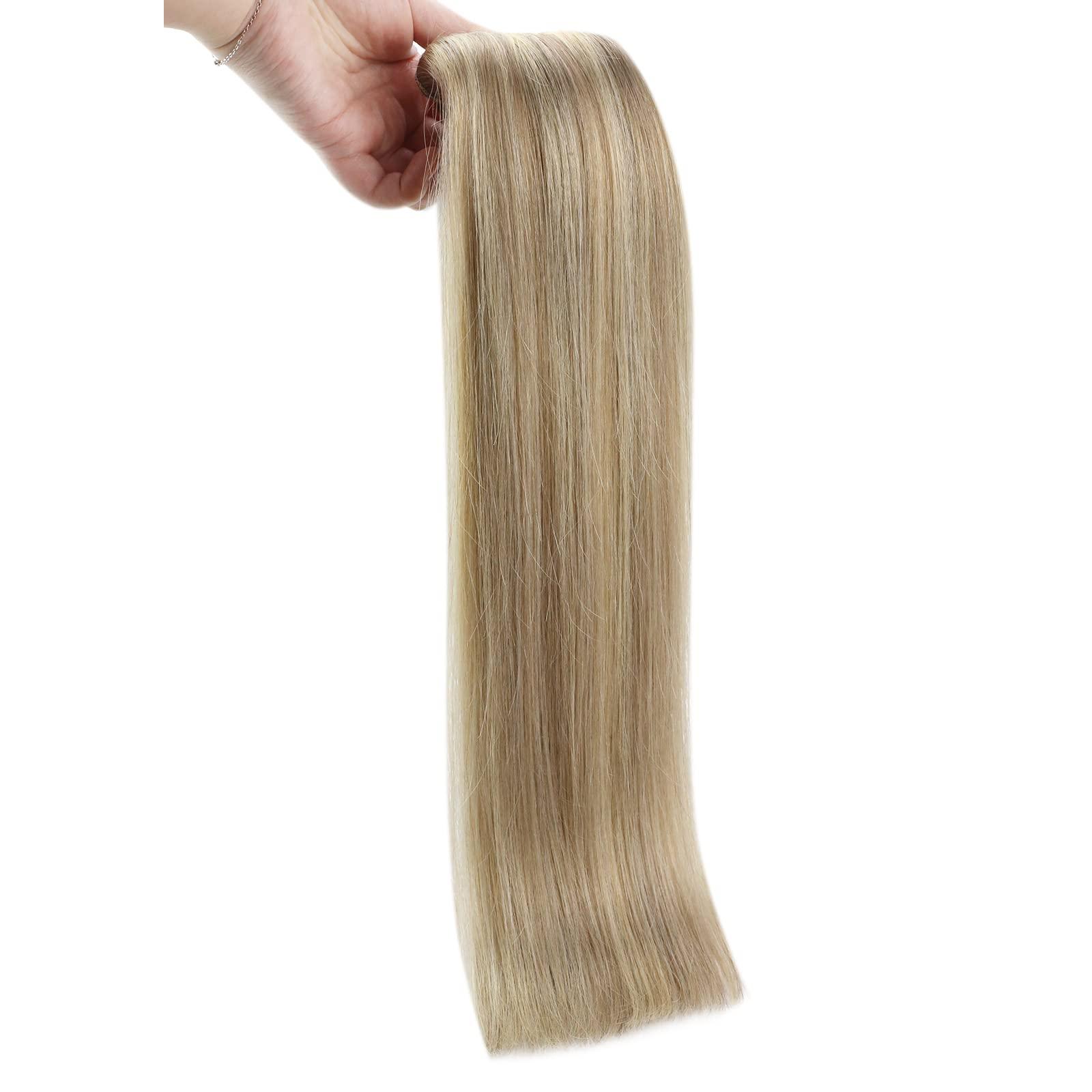 Sunny Hair Bundle Wire Hair Extensions and Clip in Hair Extensions Golden Blonde Highlights Light Blonde 220g 20inch