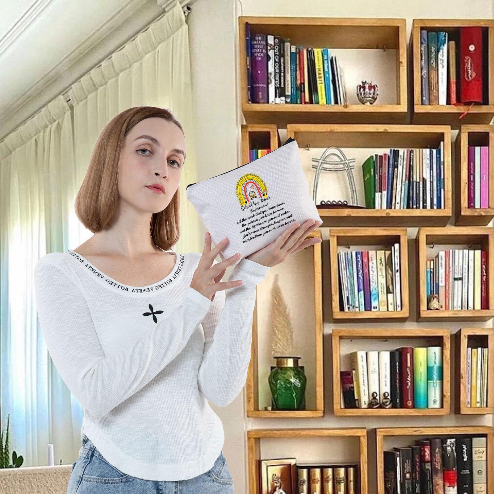 G2TUP G2TUP Rainbow Bus Driver Cosmetic Bag Bus Driver Appreciation Gift Bus Driver\'s Survival Kit Gift Bag (Rainbow Bus Driver)