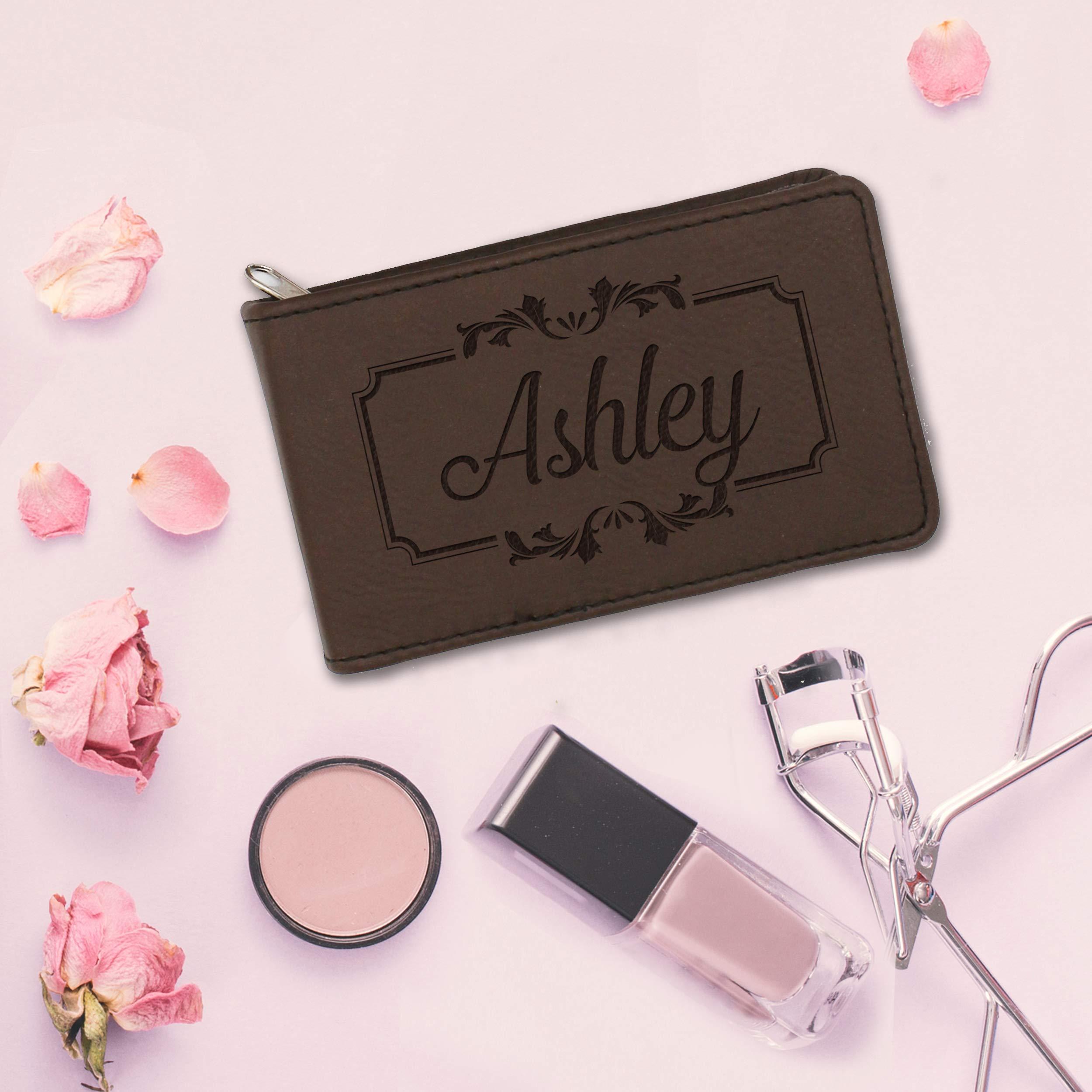 My Personal Memories My Personal Memories Custom Personalized Manicure Set - Monogrammed 7 Piece Travel and Grooming Kit Gift for Men, Women, Him, Her, Purse (Brown)