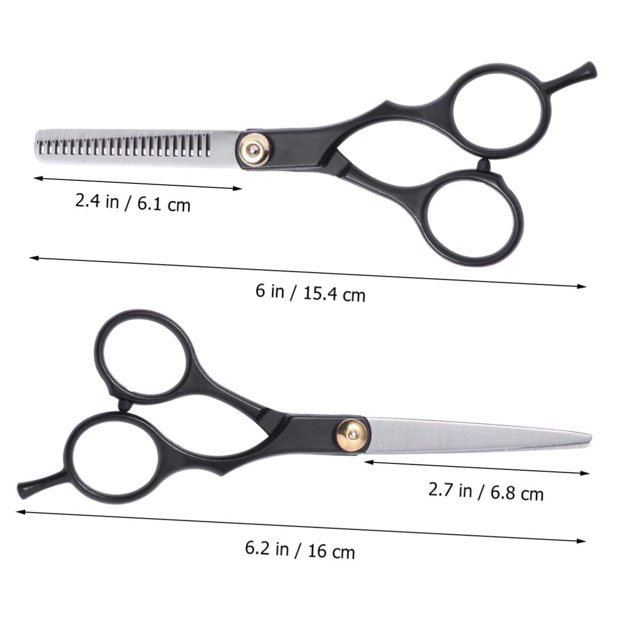 FRCOLOR FRCOLOR Barber Shears Set Hairdressing Scissors Teeth Straight Easy to Use for Salons and Personal Use