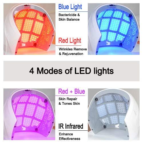 NORLANYA BEAUTY EQUIPMENT NORLANYA LED Light Skin Care Device for Face and Body, Fold-able, Red & Blue Light Photon Therapy